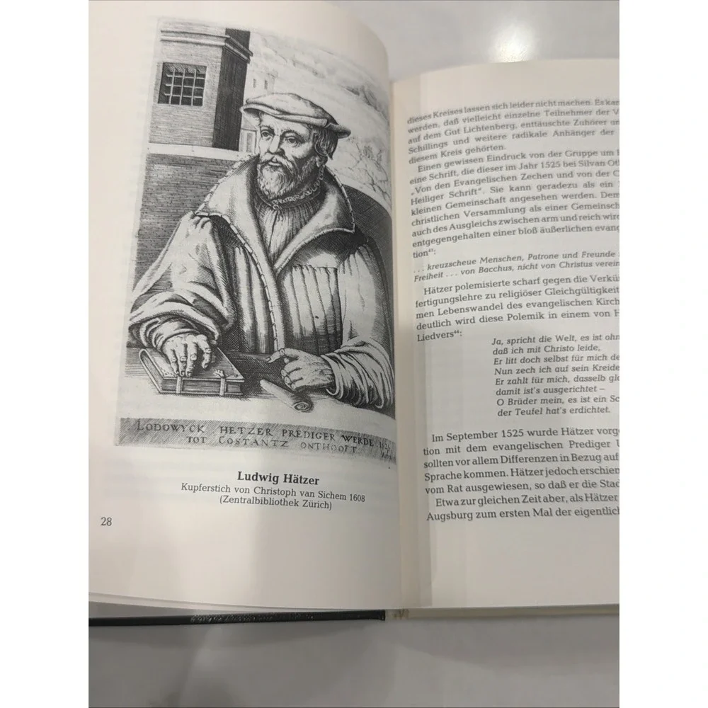 Die‎ Täufer in Augsburg: Ihre Geschichte und ihr Erbe by Hans Guderian 1984 HC